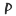 p