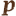 p