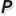 p
