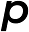p