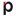 p