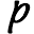 p
